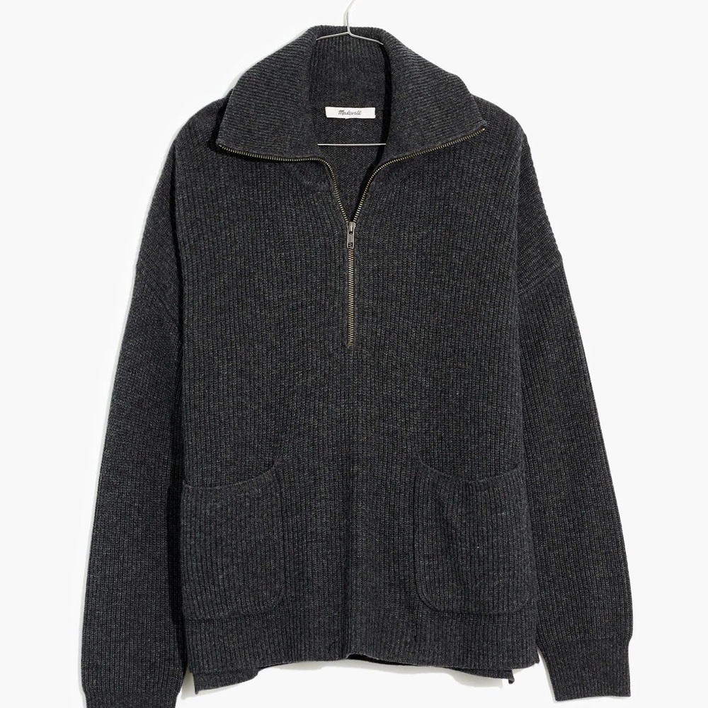 Madewell Glenbrook Half-Zip Pullover Sweater
